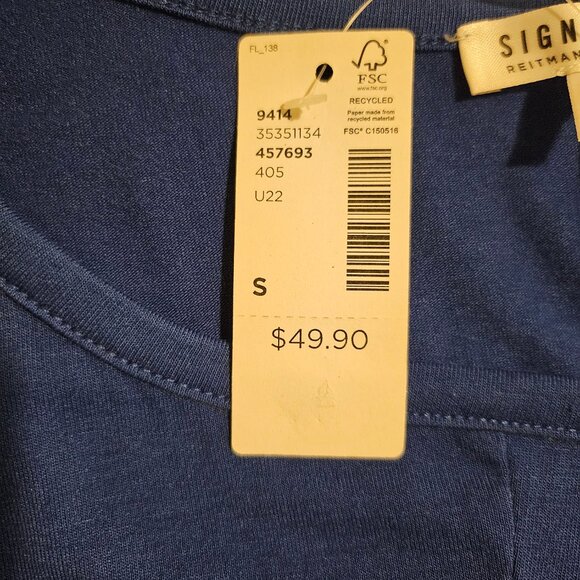 Reitmans Signature Blue Sleeveless Dress - Size S - Picture 6 of 7